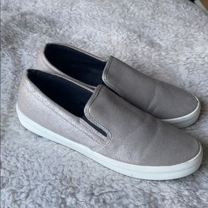 Zara TRF silver slip on sneaker